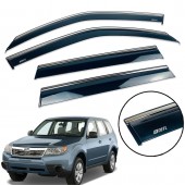 Дефлектор вікна для Subaru Forester 2008-2013 з нерж. хром полоскою